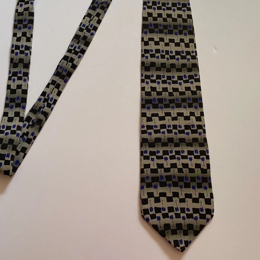 Jerome J Garcia Men Tie 100% Silk Imported Fabric Made In The USA Banyan Trees 2